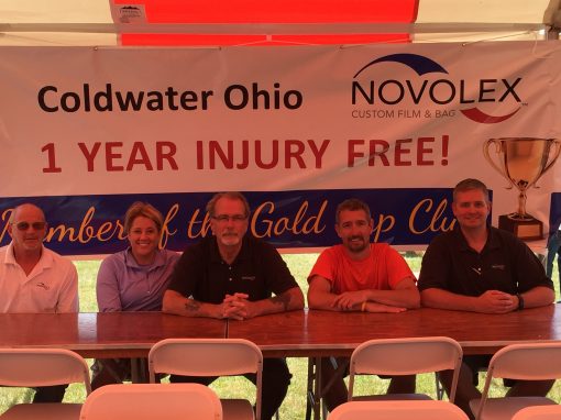 On Saturday, July 9th, the Novolex location (formally known as Accutech Films) celebrated 1 year of injury free in their Coldwater Ohio location.